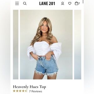 Lane 201 crop top. Size small